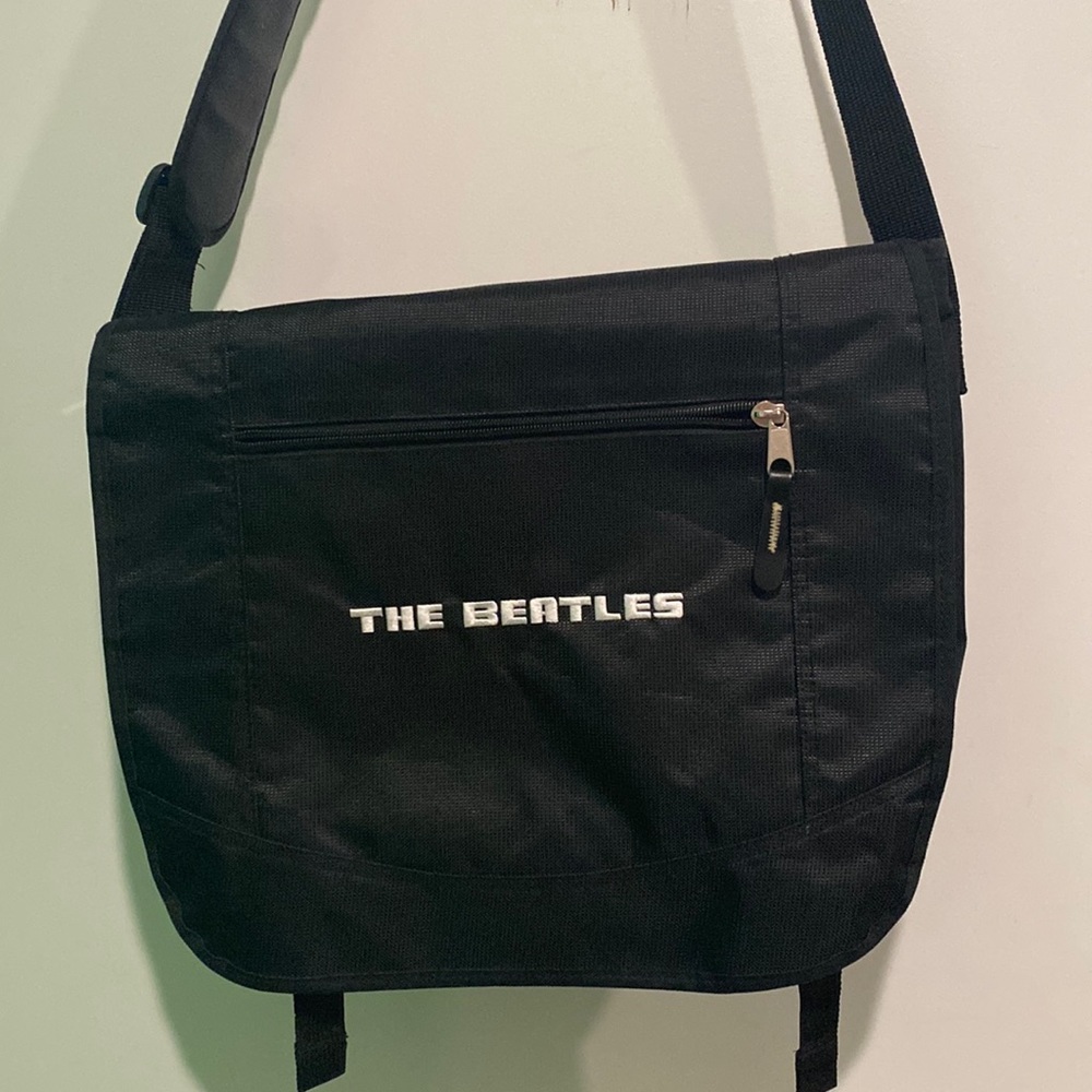 The Beatles over shoulder bag